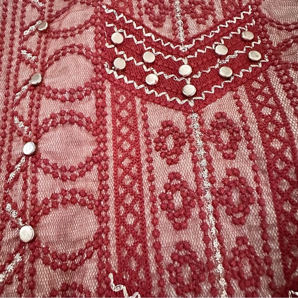 Anthropologie FeatherBone Revelry Studded Boho Ribbed - Picture 5 of 13